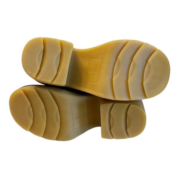 Marc Fisher Black Leather Fredy Black Platform Boot Chunky Lug 90s Sz 8.5 NWOB - Picture 7 of 8